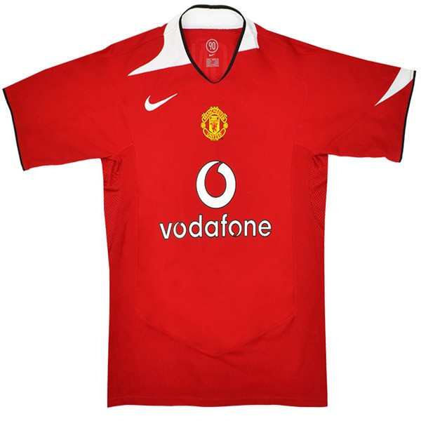 Camiseta Manchester United Primera equipación Retro 2005/06 Rojo